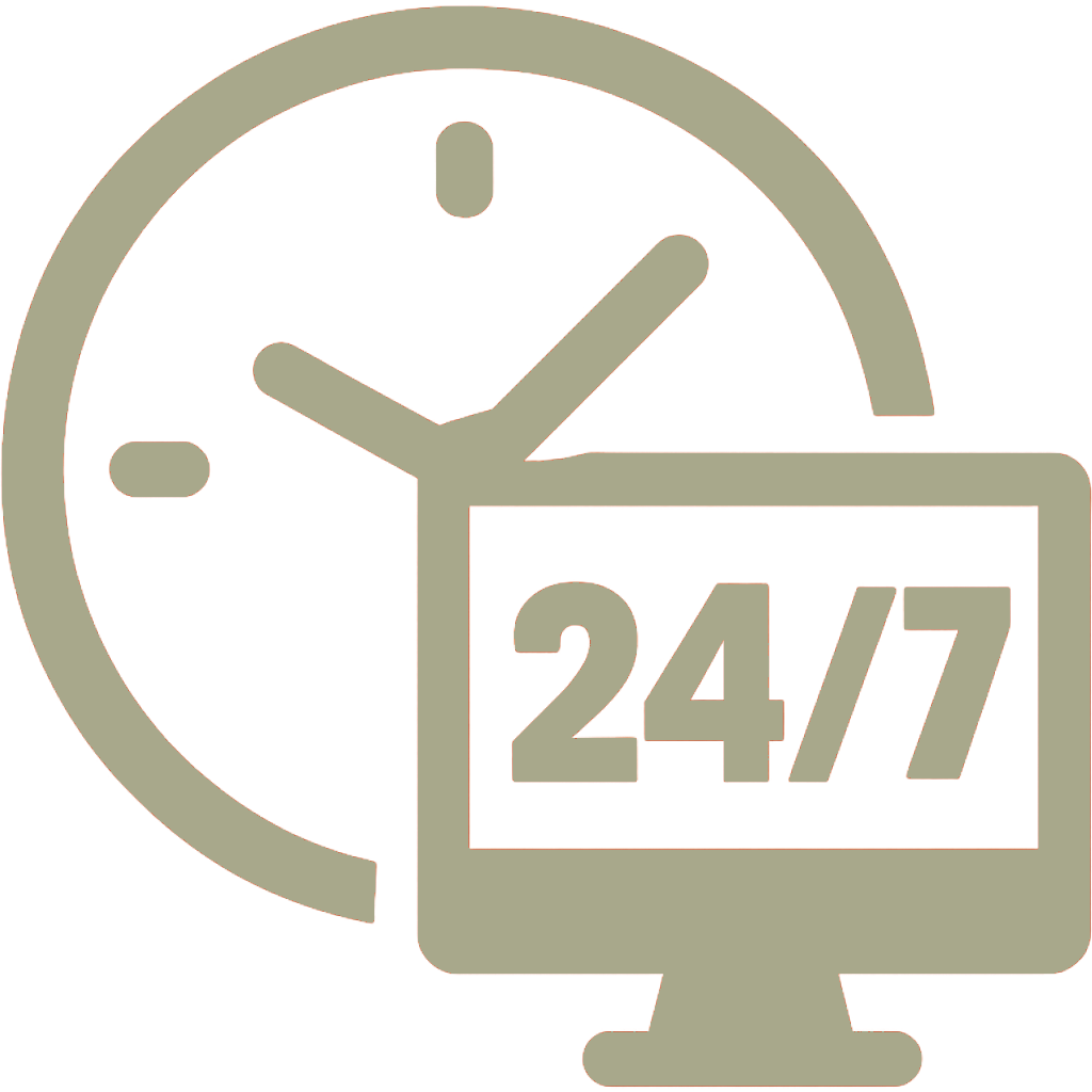 24/7 monitoring icon