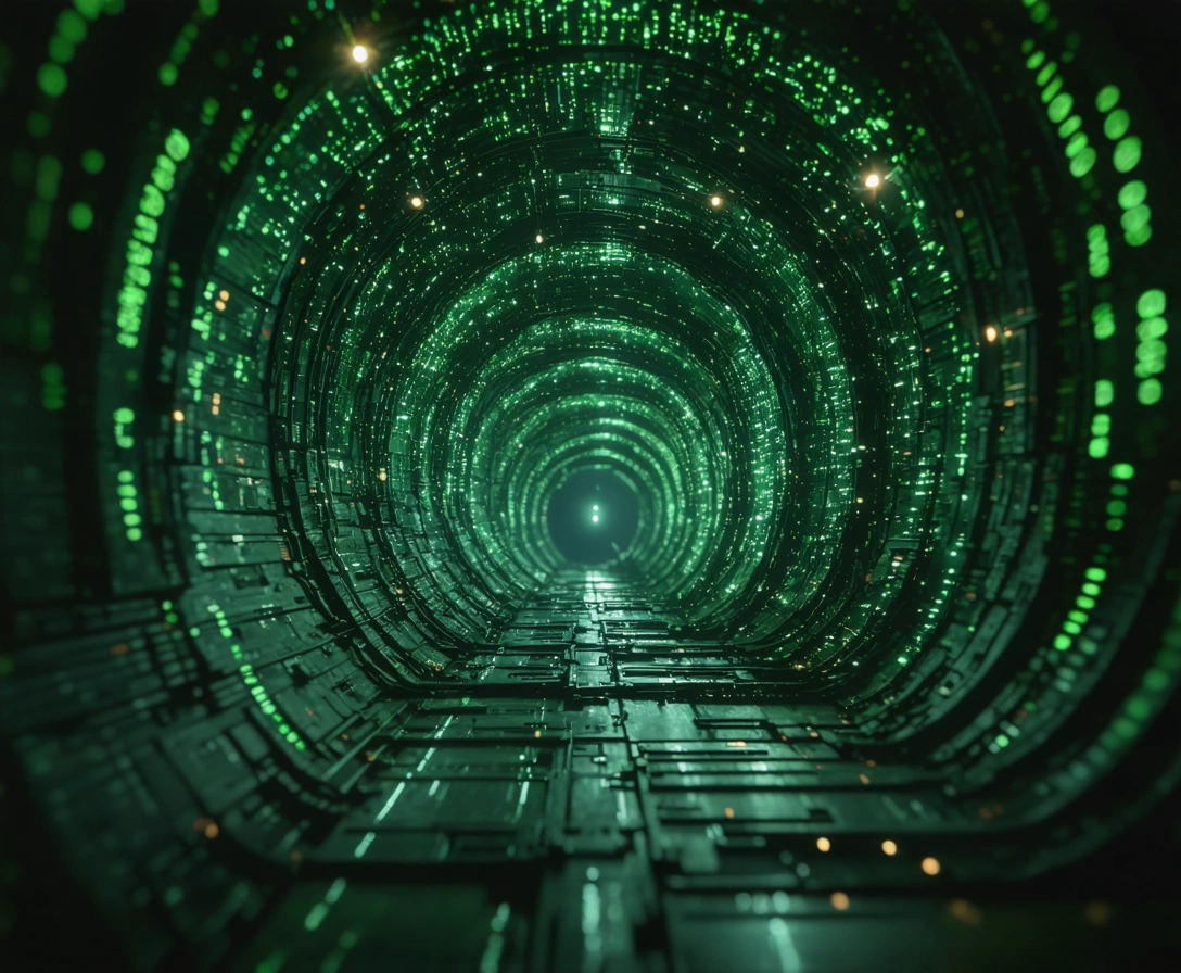 Secure data flowing through an encrypted tunnel between two endpoints